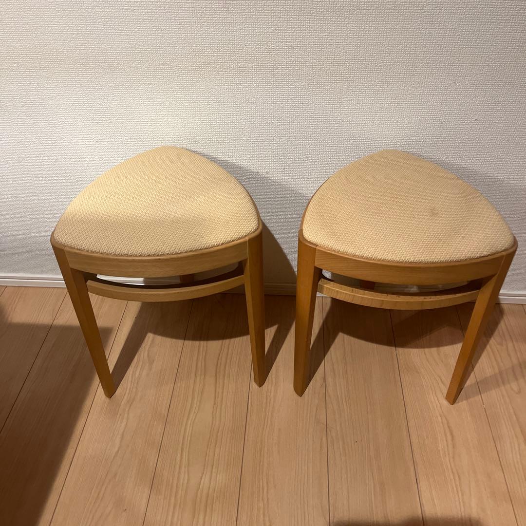 北欧　ビンテージ　デザイン　ゴマスツール　2脚セット