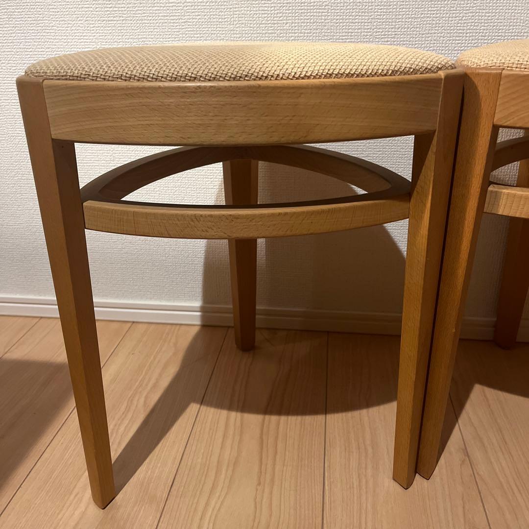 北欧　ビンテージ　デザイン　ゴマスツール　2脚セット