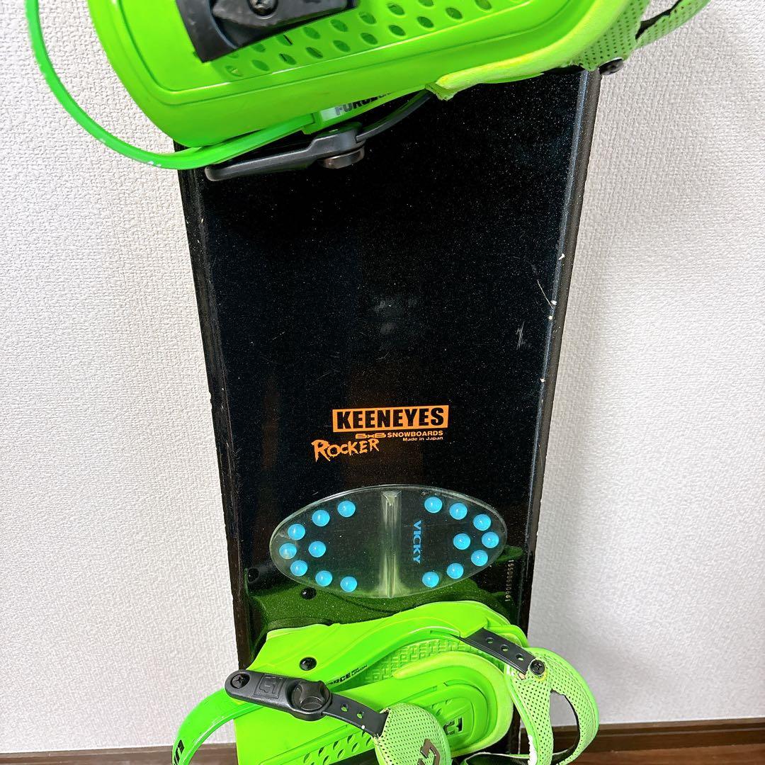 スノーボード KEENEYES 152cm UNION ML ケース付　フォース