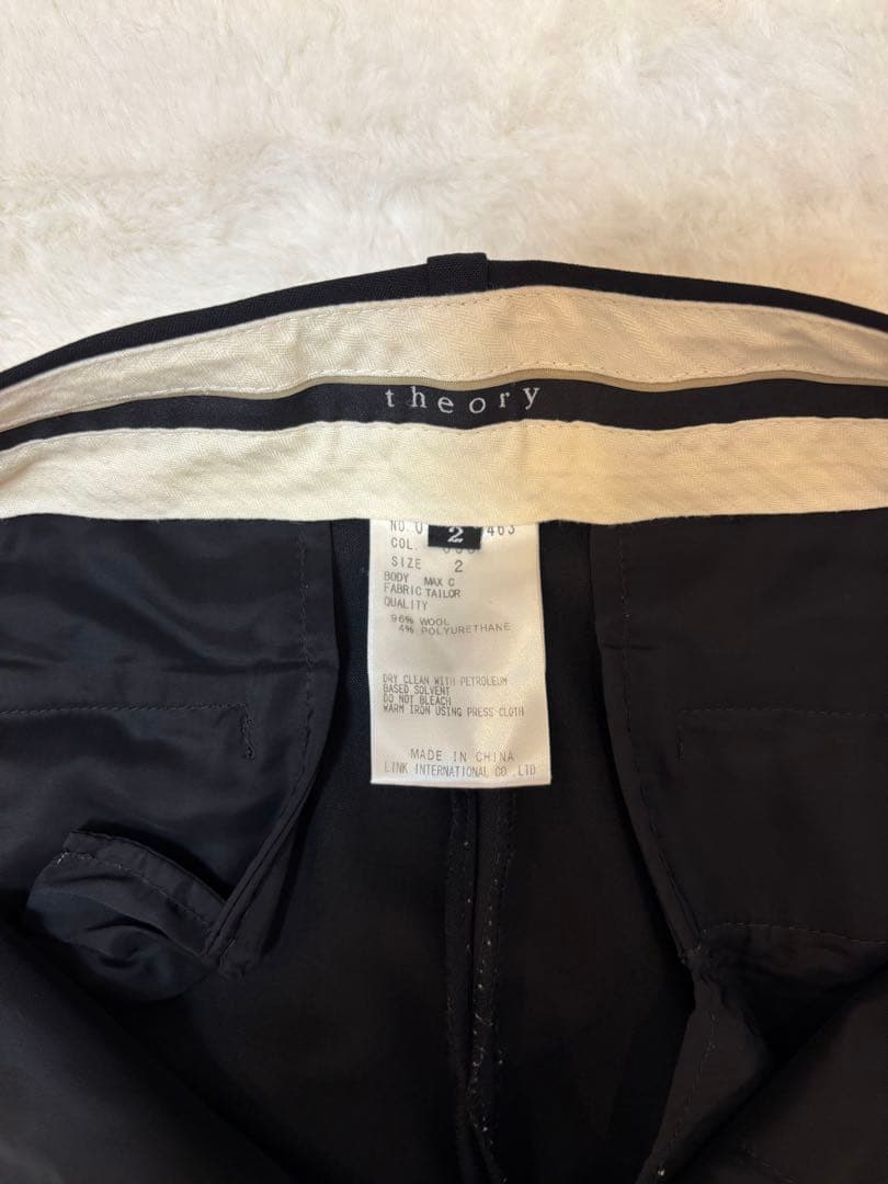 美品　セオリー theory ブラック セットアップ パンツスーツ サイズ2