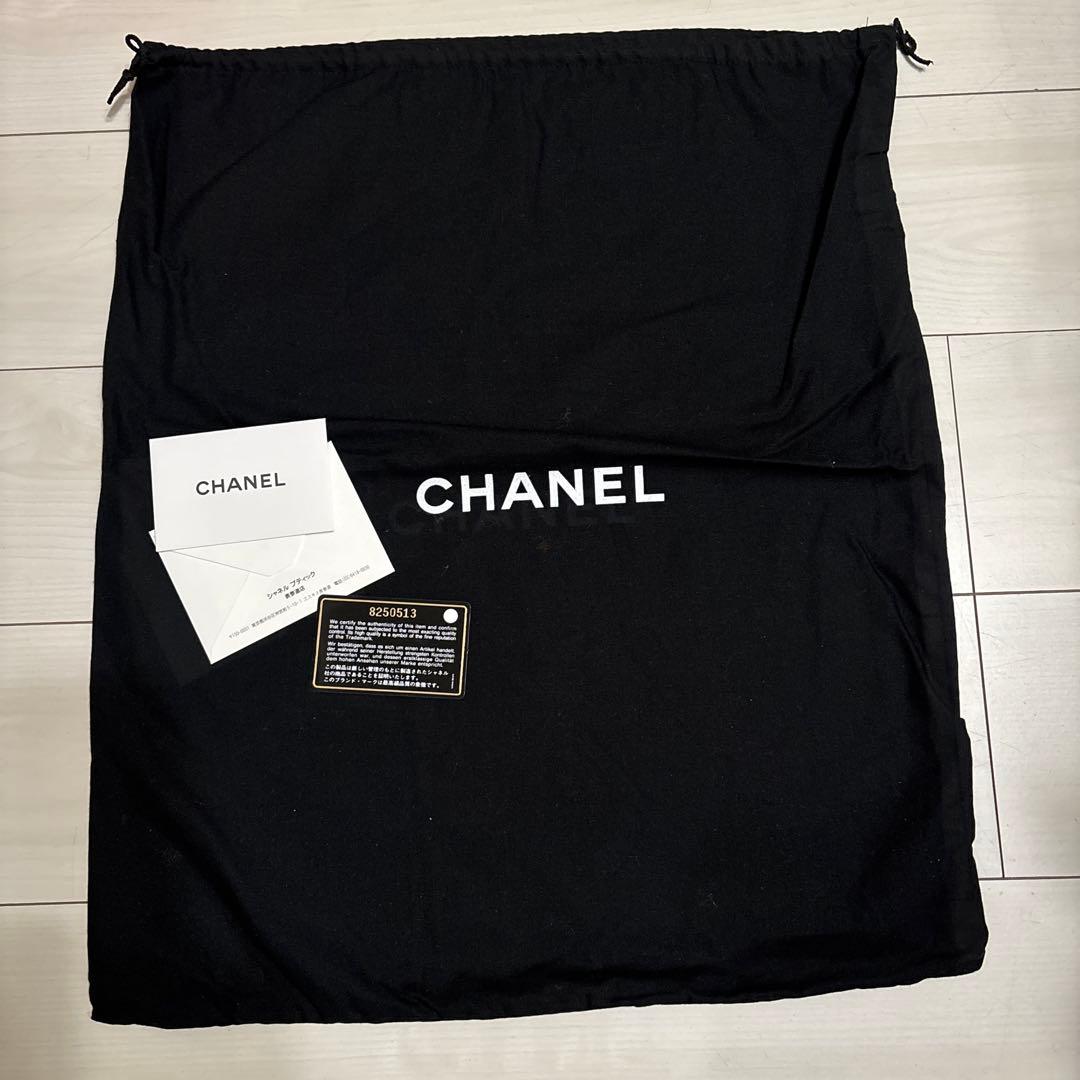 シャネル　ニュートラベルライン　トートバッグ　黒　CHANEL巾着付き