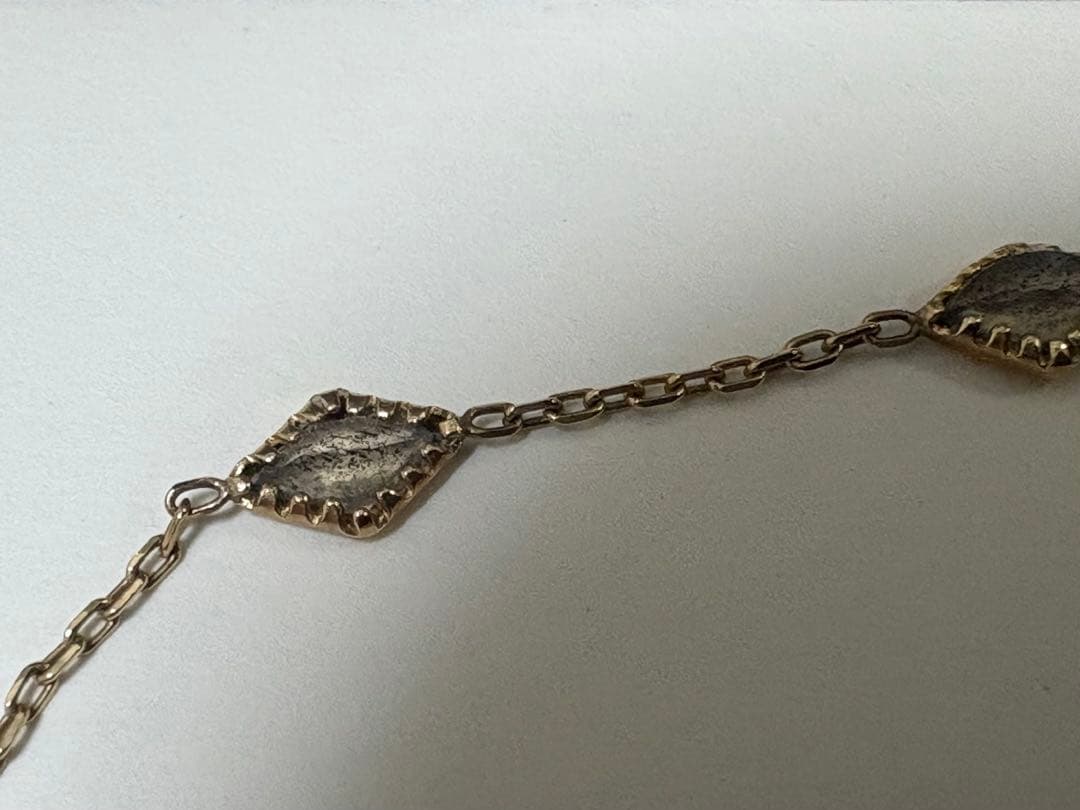 アガット　ラブラドライト10金　ブレスレット