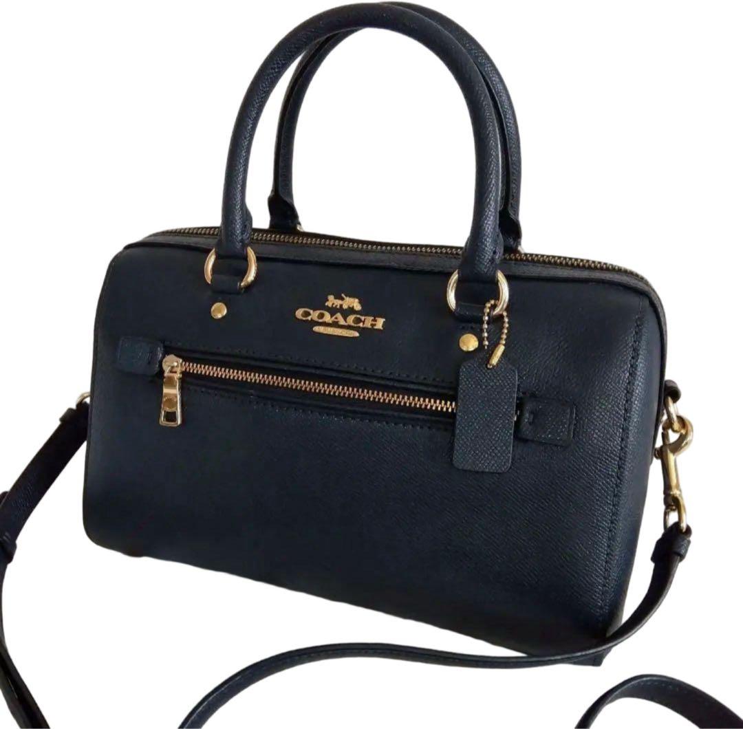 コーチ COACH ミニベネット 2wayブラック 上品でエレガントボストン