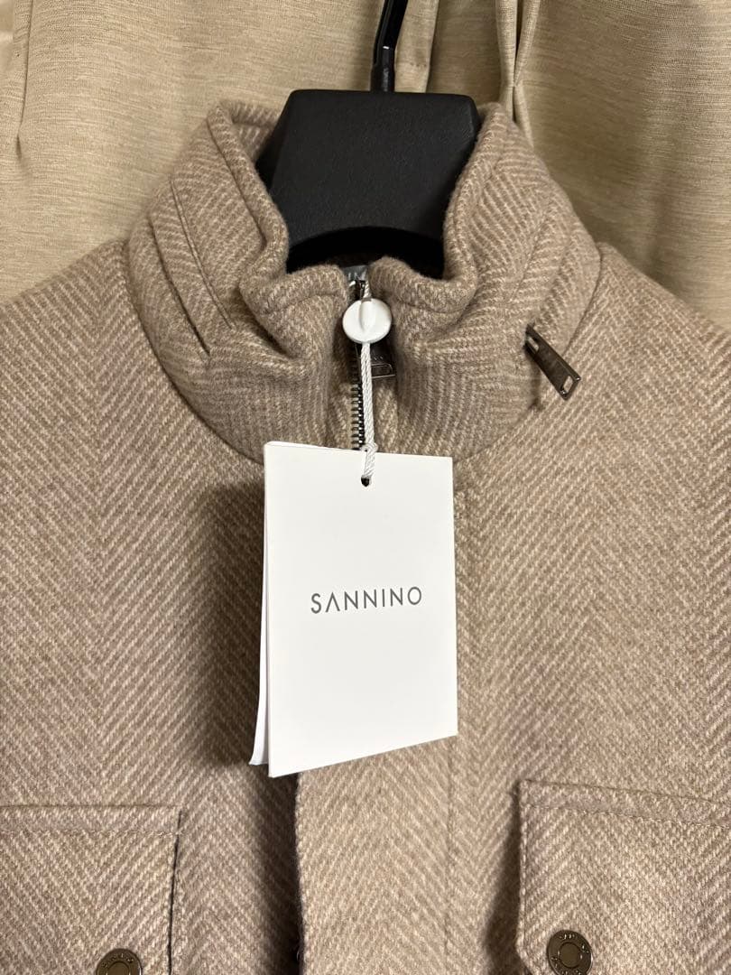 SANNINO サンニーノ撥水フランネルフィールドジャケット ロロピアーナ生地