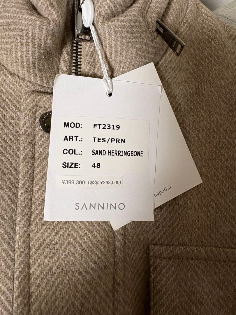 SANNINO サンニーノ撥水フランネルフィールドジャケット ロロピアーナ生地