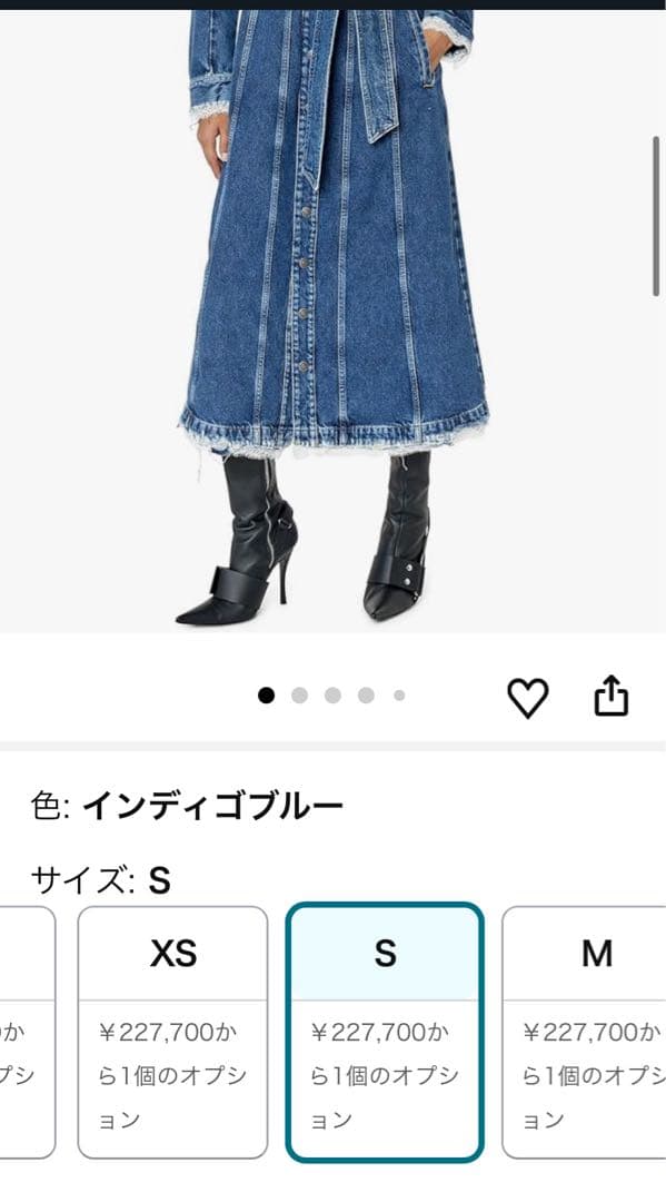 り*！様 Diesel完売品レディース デニム ロングワンピース 、コート定価1