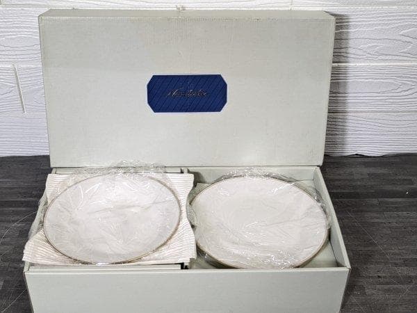 ノリタケ コンテンポラリー 平皿 金彩 ディナープレート 5客セット 元箱付き