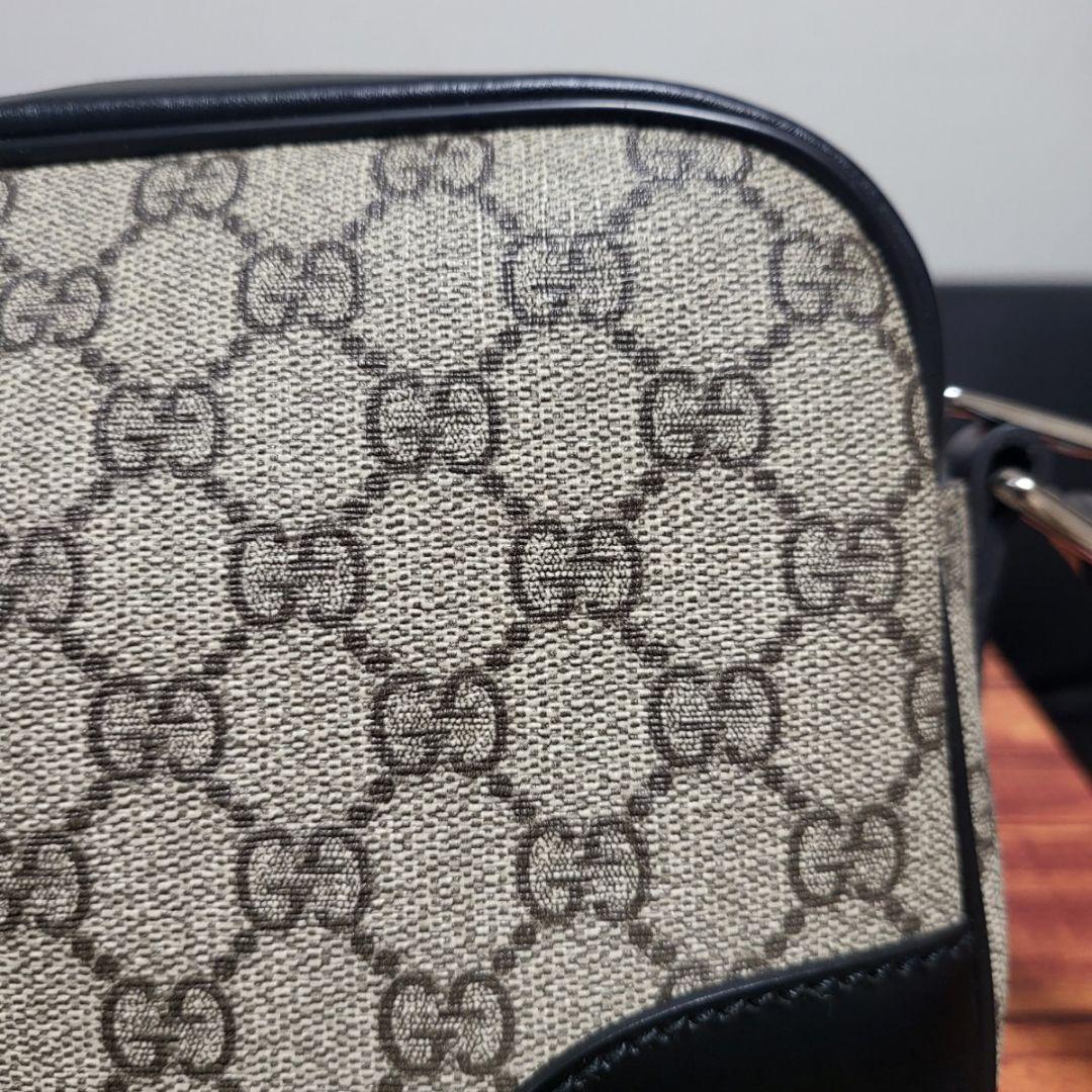 美品 GUCCI グッチ ショルダーバッグ GG柄 シェリーラインbc11yt