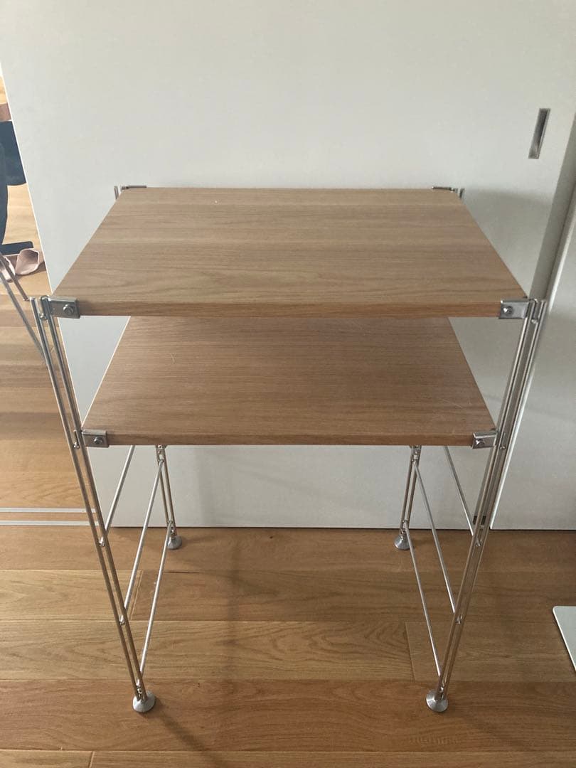 無印良品ステンレスユニットシェルフ・小・幅58cm・オーク