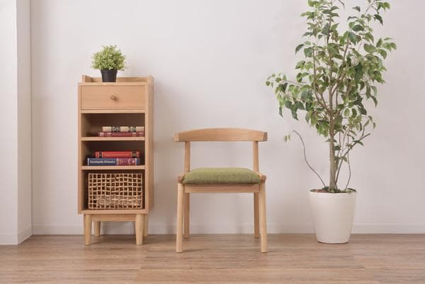 ロボット掃除機対応♪ ダイニングチェア 浮く グリーン HOC-541 N01