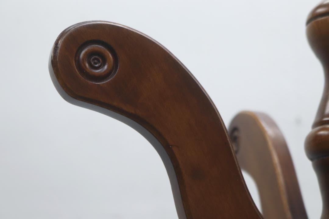 クラシカル ビーチ材 コートスタンド ハンガー ラック 帽子掛け 玄関 収納