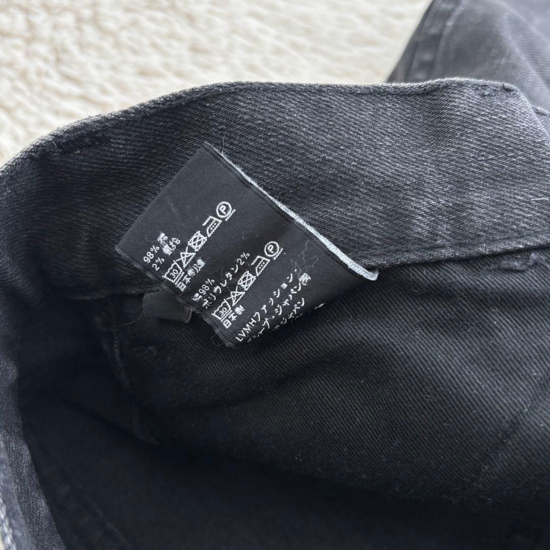 CELINE セリーヌ スキニーデニム 24インチ 黒 ブラック S相当 日本製