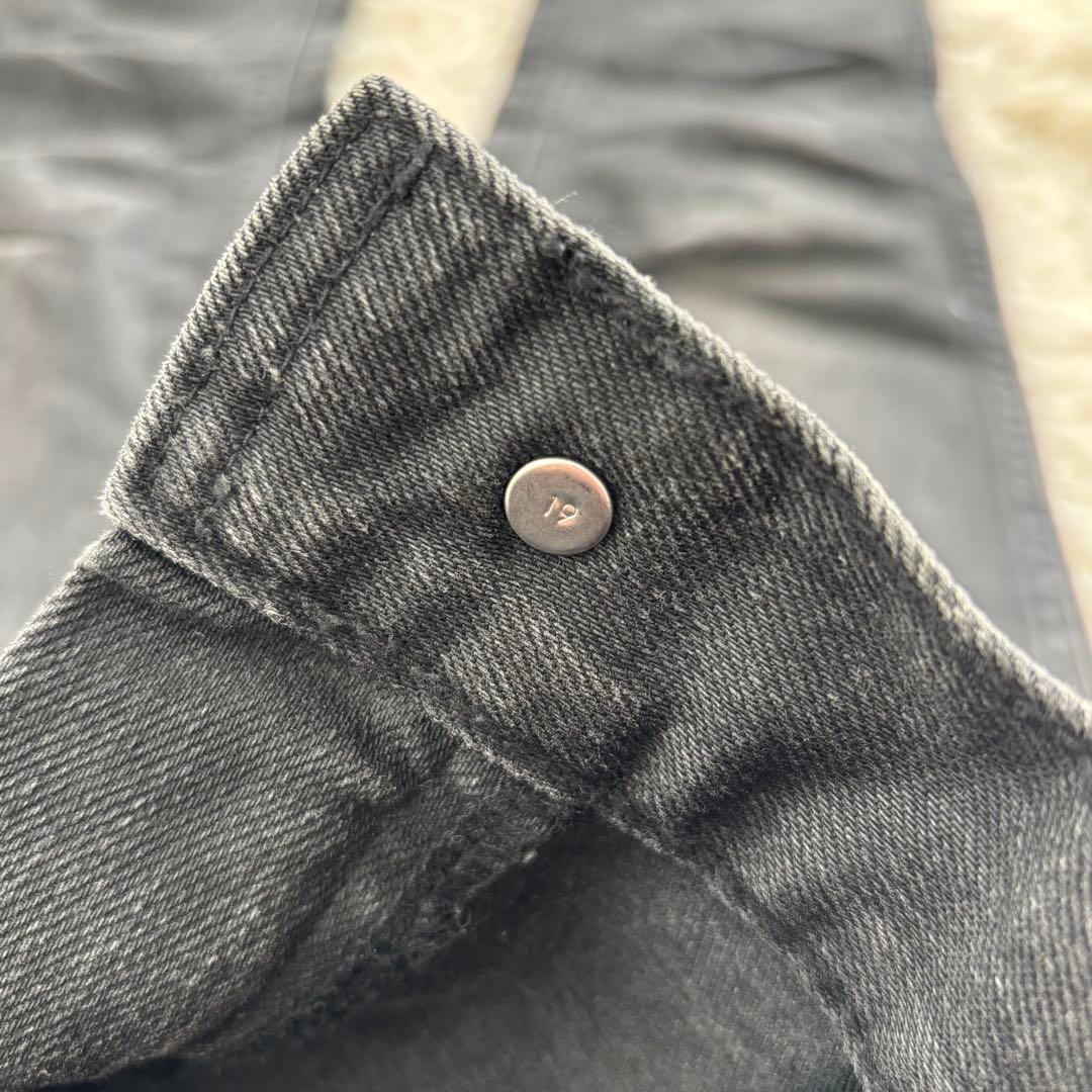 CELINE セリーヌ スキニーデニム 24インチ 黒 ブラック S相当 日本製