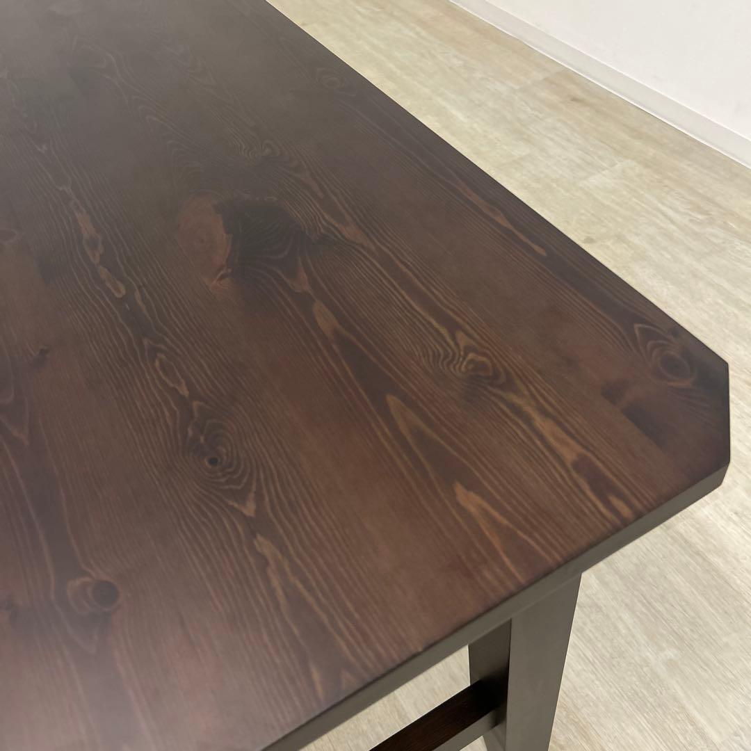 展示品・アウトレット★カントリー調ダイニングテーブル 食卓 北欧スタイル 無垢