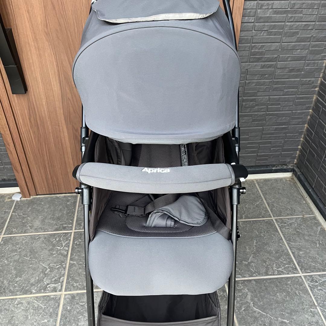 【美品】　Aprica ベビーカー アップリカ　カルーンエアーメッシュAB