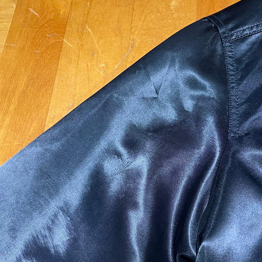 【希少】00s GAP / fur bomber jacket MA1 光沢