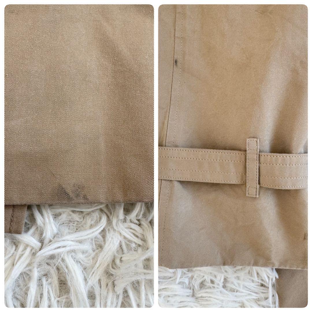 良品　バーバリー　ウェストミンスター　トレンチコート　ノバチェック　ベージュ　L