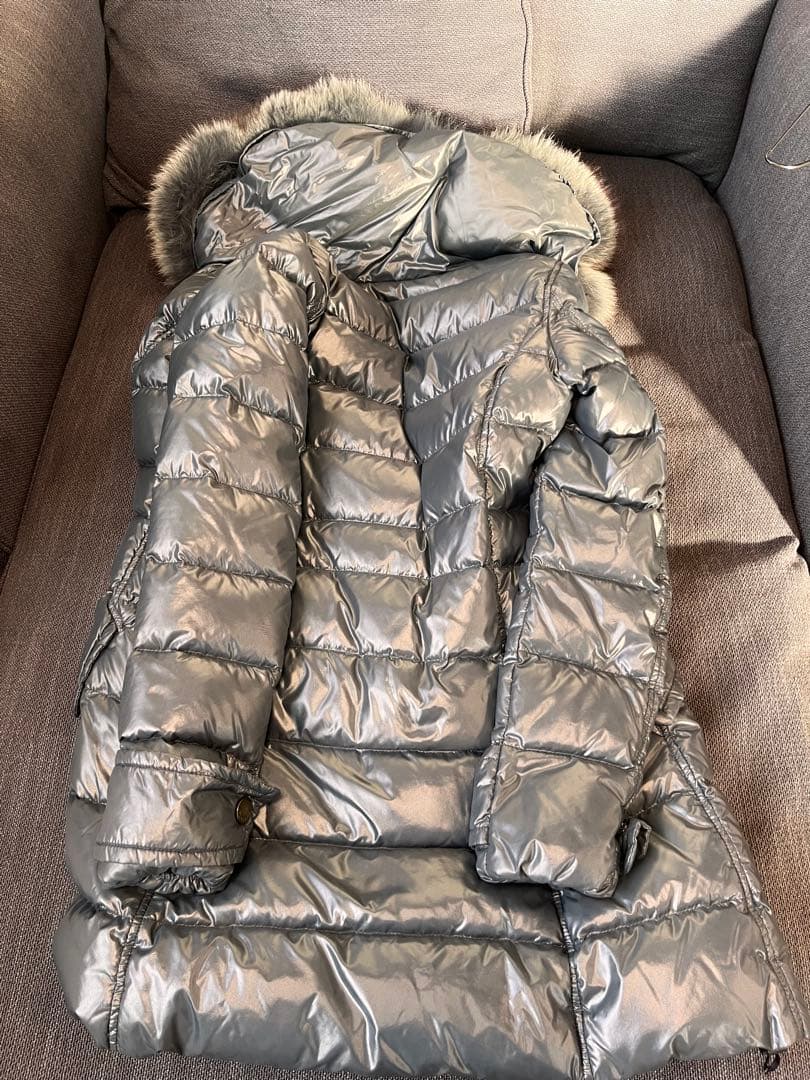 【クリーニング済】DUVETICA グレー ダウンジャケット 40