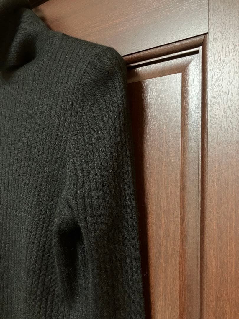 DRAWER 定番 18G カシミヤシルクリブタートルニット