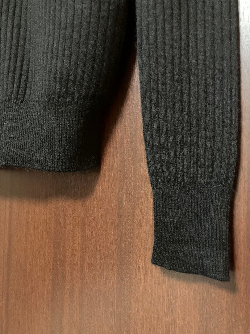 DRAWER 定番 18G カシミヤシルクリブタートルニット