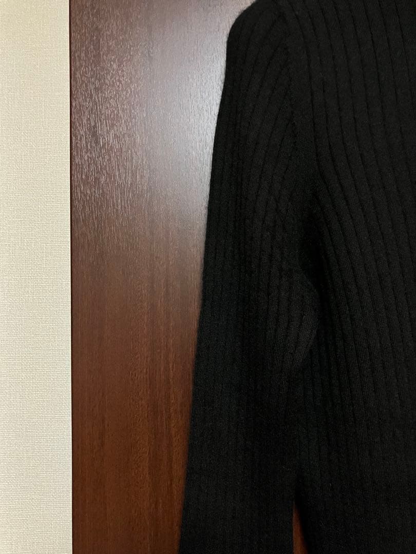 DRAWER 定番 18G カシミヤシルクリブタートルニット