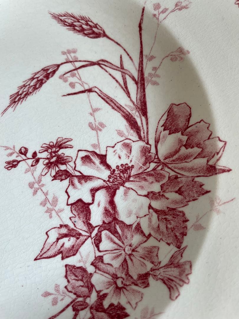 HB&C francais 小鳥 深皿 アンティーク