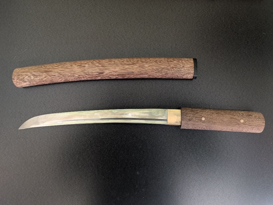模造刀 木製鞘ハンドル ケース付き 鉄？鋼製？