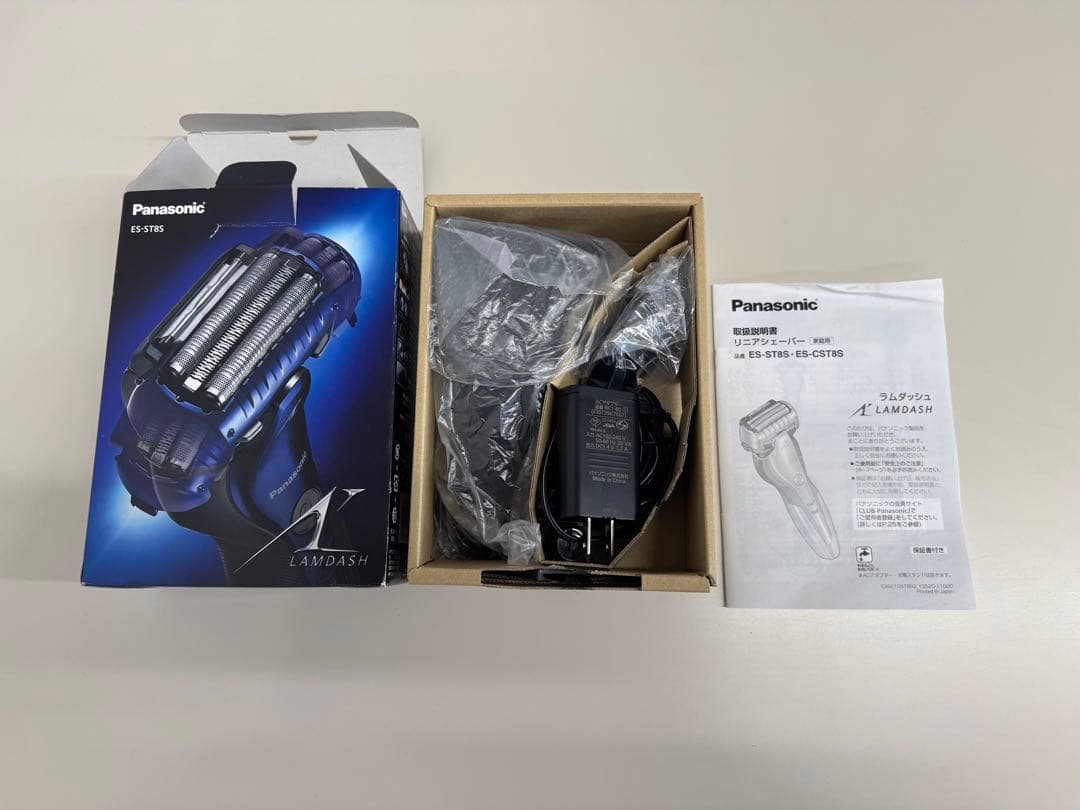 【美品】パナソニック ラムダッシュ ES-ST8S ブルー 3枚刃