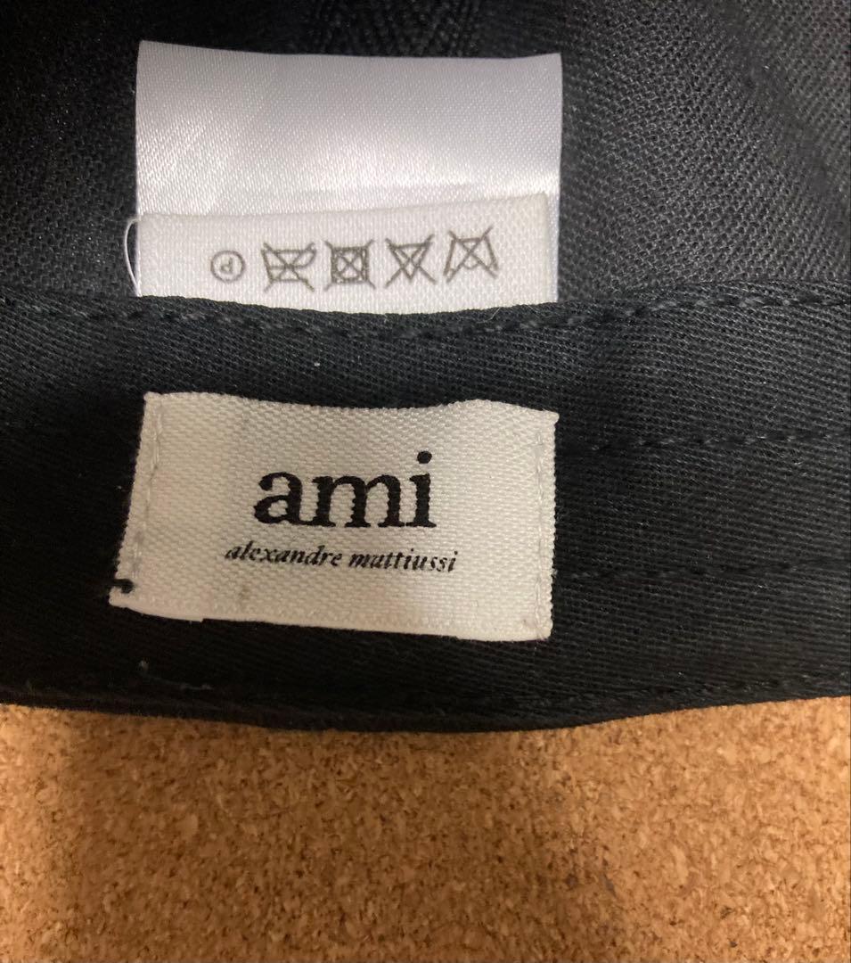 ami paris ベースボールキャップ ハート刺繍