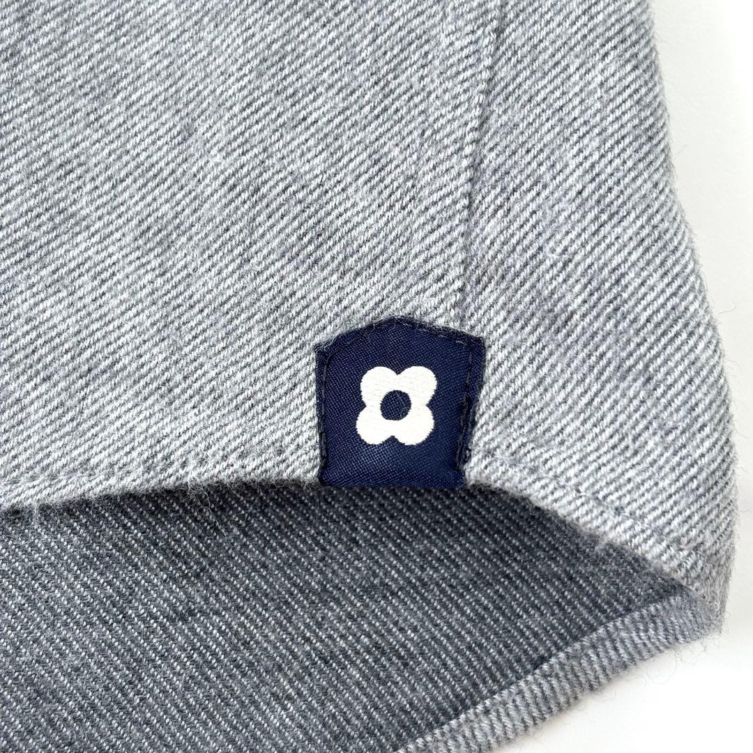 【美品】ラルディーニ ホリゾンタルカラー ネルシャツ 38 コンバーチブルカフス