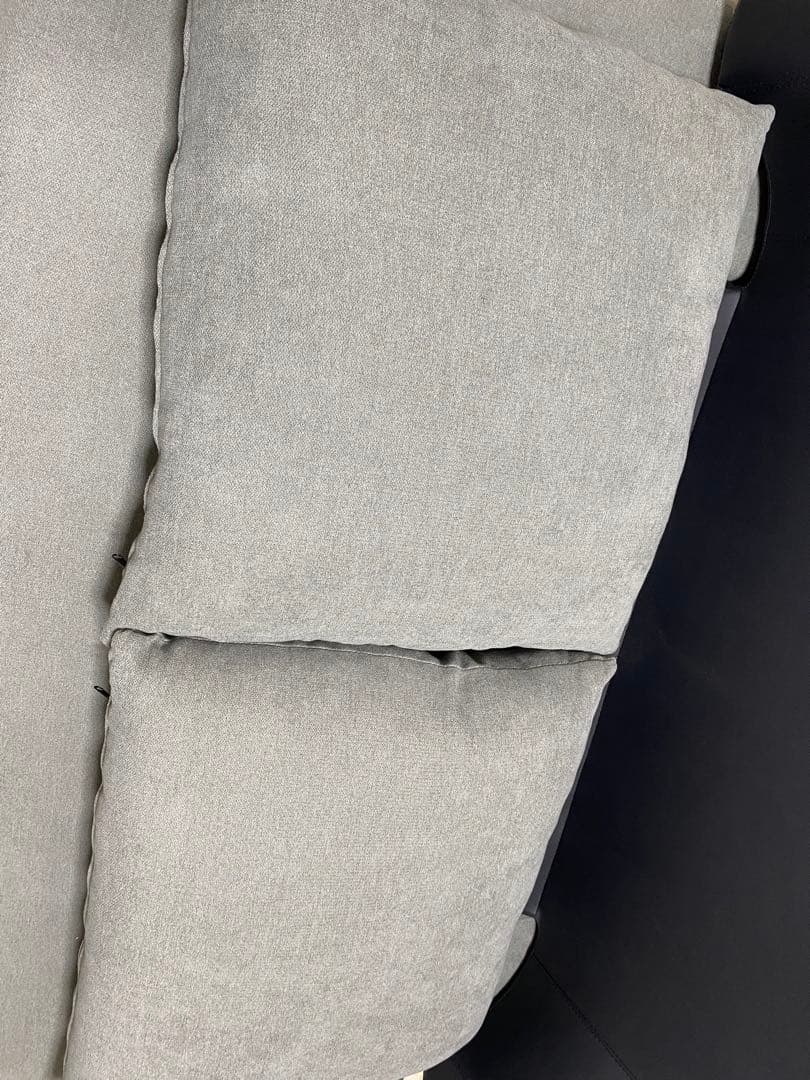 ニトリ　2人用布張りソファ (ポーション2KD GY)