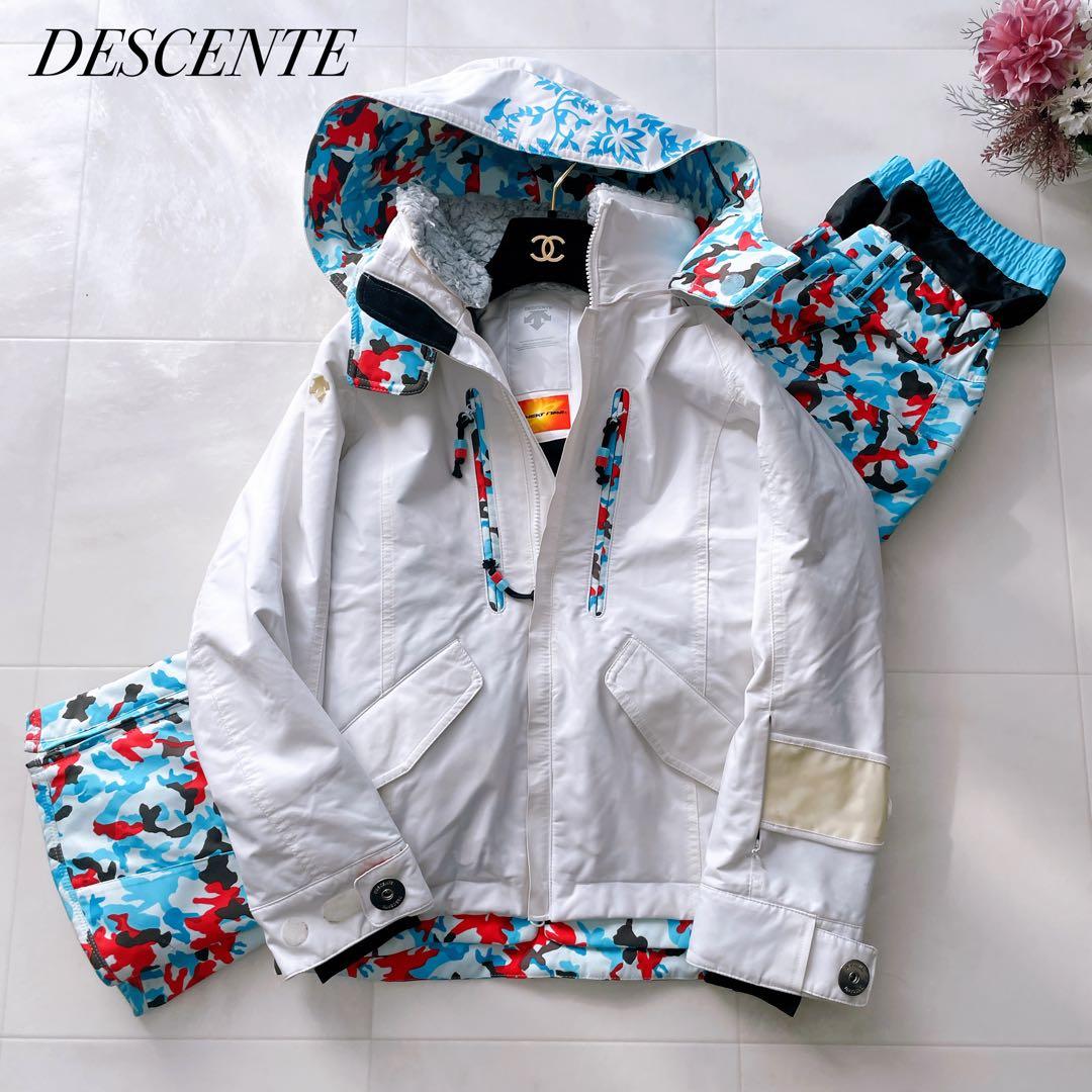 DESCENTE✨デサント HEAT NAVI スキー スノボウェア カモフラ柄
