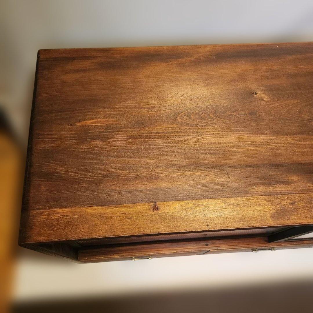 和ダンス リメイク キャビネット 割れないモールガラス風 昭和レトロ 一点物　１