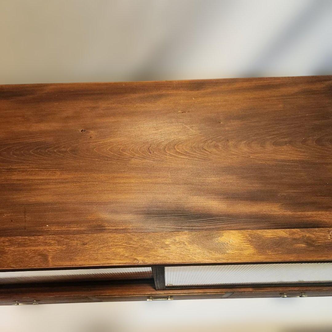 和ダンス リメイク キャビネット 割れないモールガラス風 昭和レトロ 一点物　１