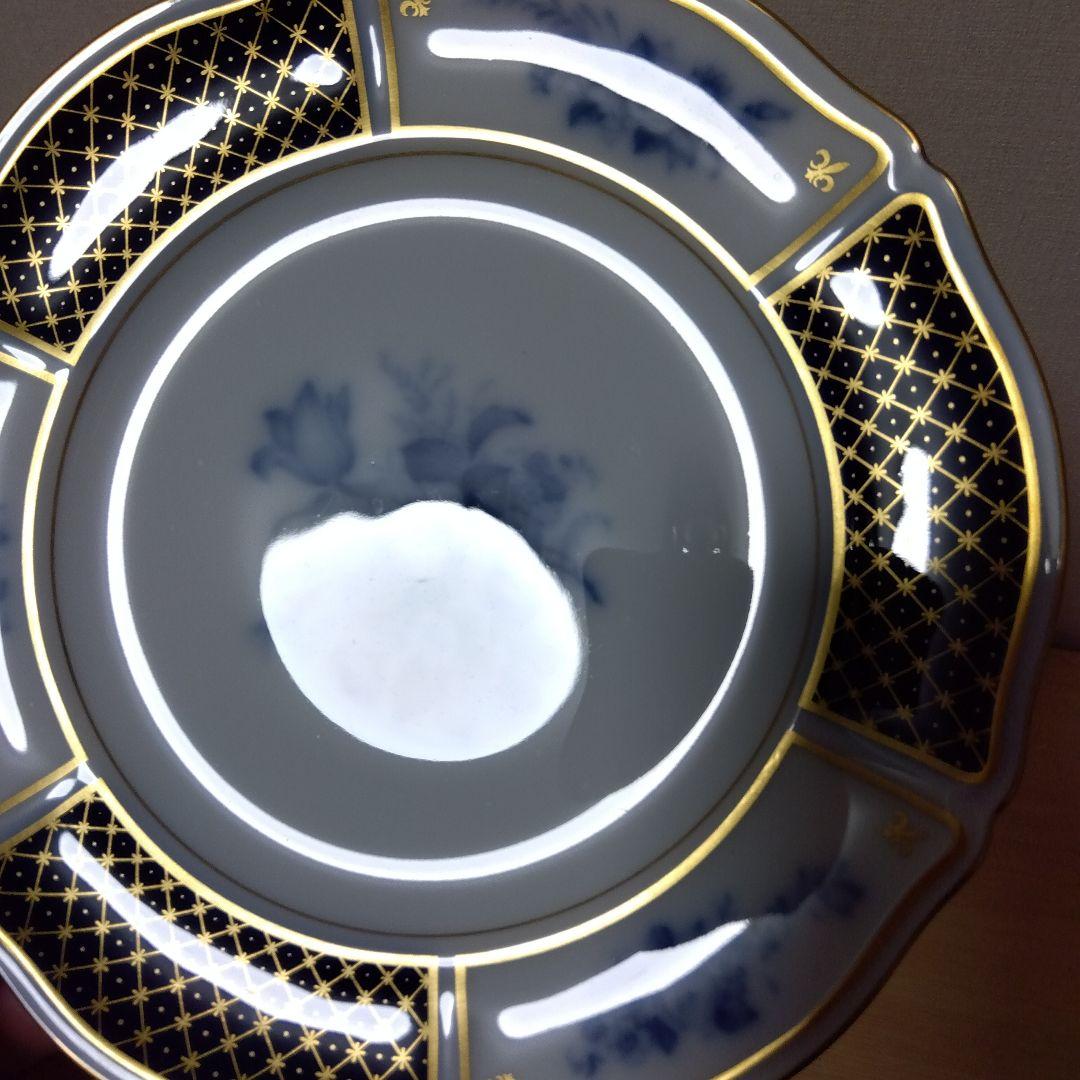 未使用　大倉陶園　ブルーインペリアル　21.4cm プレート 2枚 ペア
