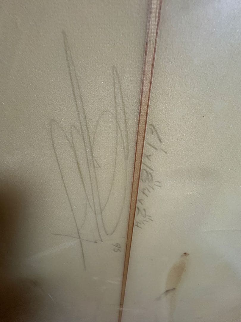 Patz サーフボード イエロー 3フィン ダーシーハンドシエープマジック