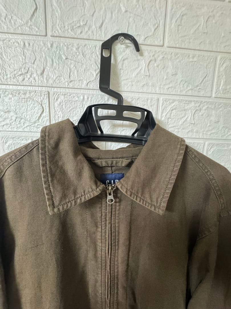 90's OLD GAP ジップアップ ジャケット スウィングトップ リネン