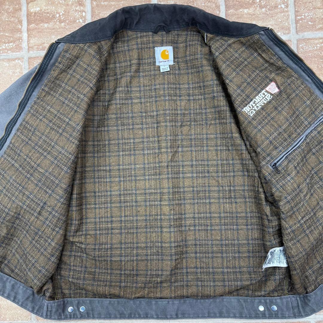 美品カーハート デトロイトジャケット　グレー Lサイズ 野村訓市着用 GVL