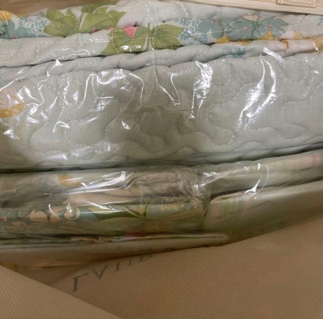 【未開封】ローラアシュレイ　ベッドセット　シングル　チャールベリー　ダックエッグ