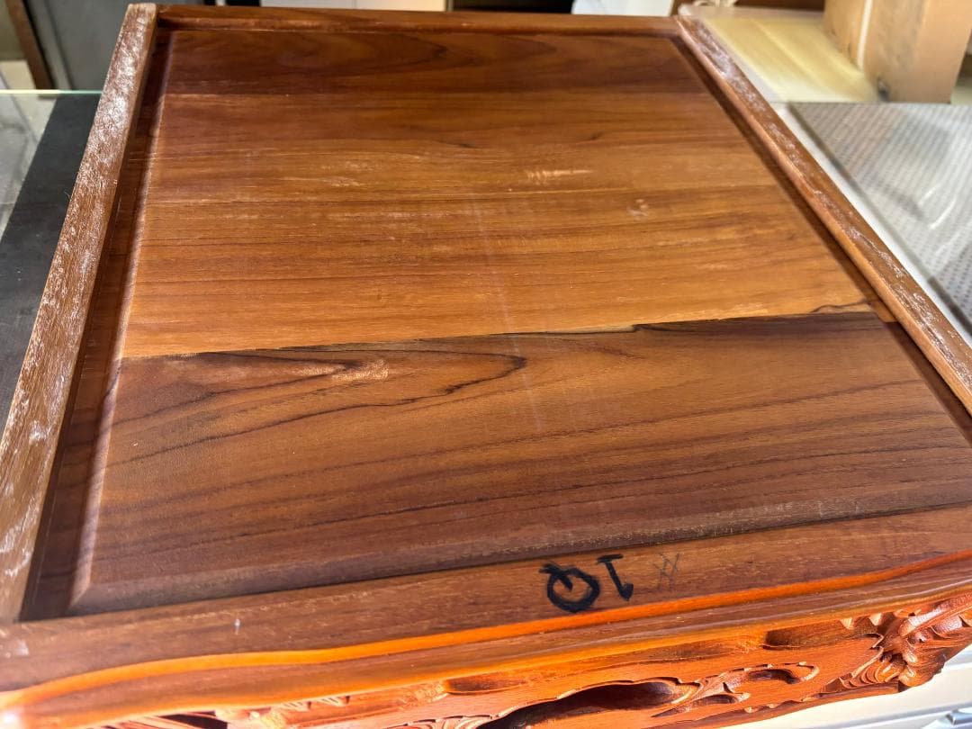 渡辺家具 最高級 天然木 ローチェスト、約80kg 幅144cm Used/美品