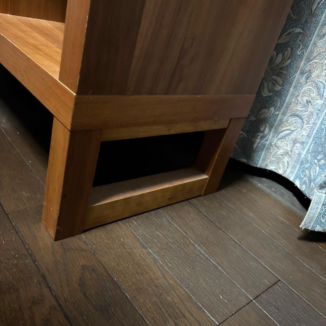 【良品】unico ヴァリエ オープンシェルフ チェリー材