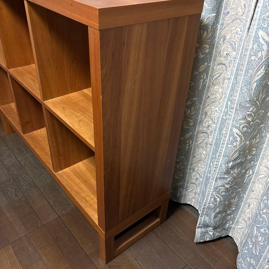 【良品】unico ヴァリエ オープンシェルフ チェリー材