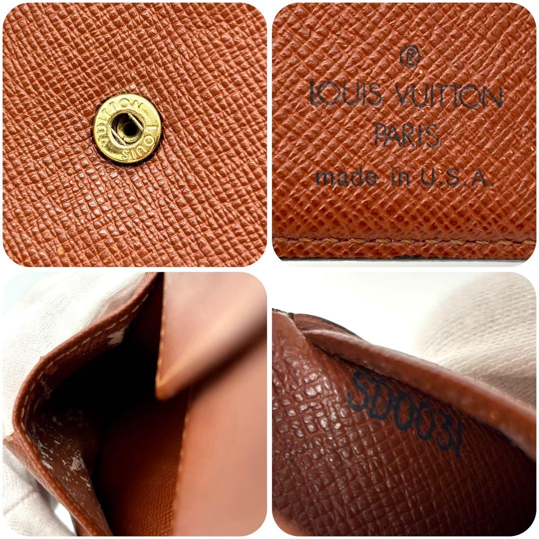 【極上美品】ルイヴィトン モノグラム ポルトフォイユ マルコ 二つ折り財布