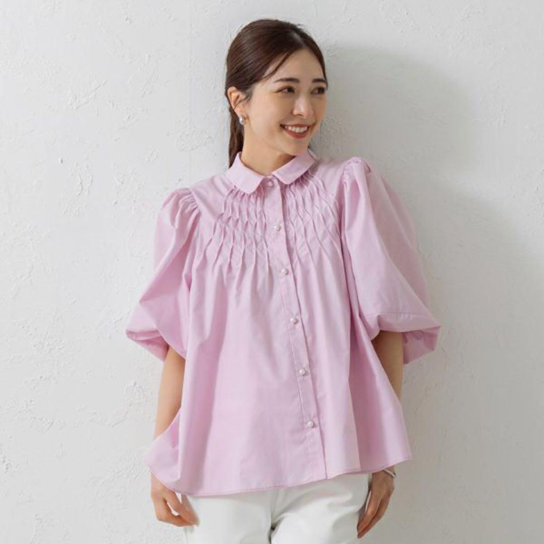 【SONO/ソーノ】ラジアルウェーブパフィフレアブラウス