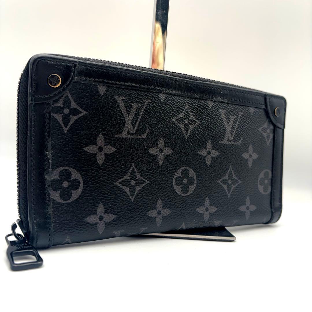 ルイヴィトン モノグラム エクリプス トランク ジッピーウォレット 長財布