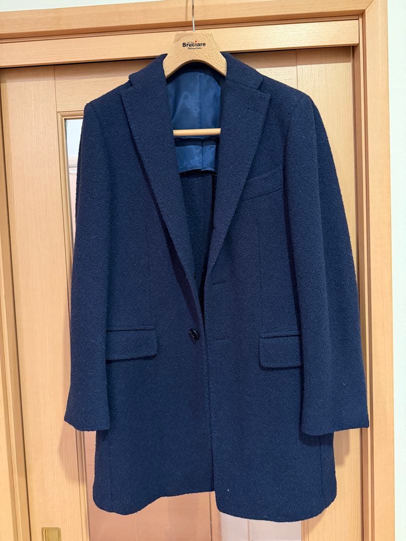 RING JACKET ネイビー チェスターコート