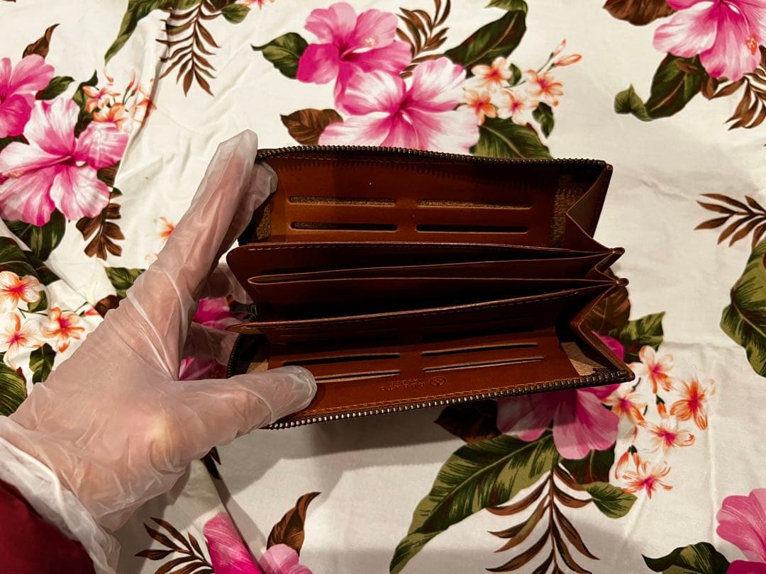 Smith \"カードが立つ\" 日本製 栃木レザー 長財布　　たかしサン専用