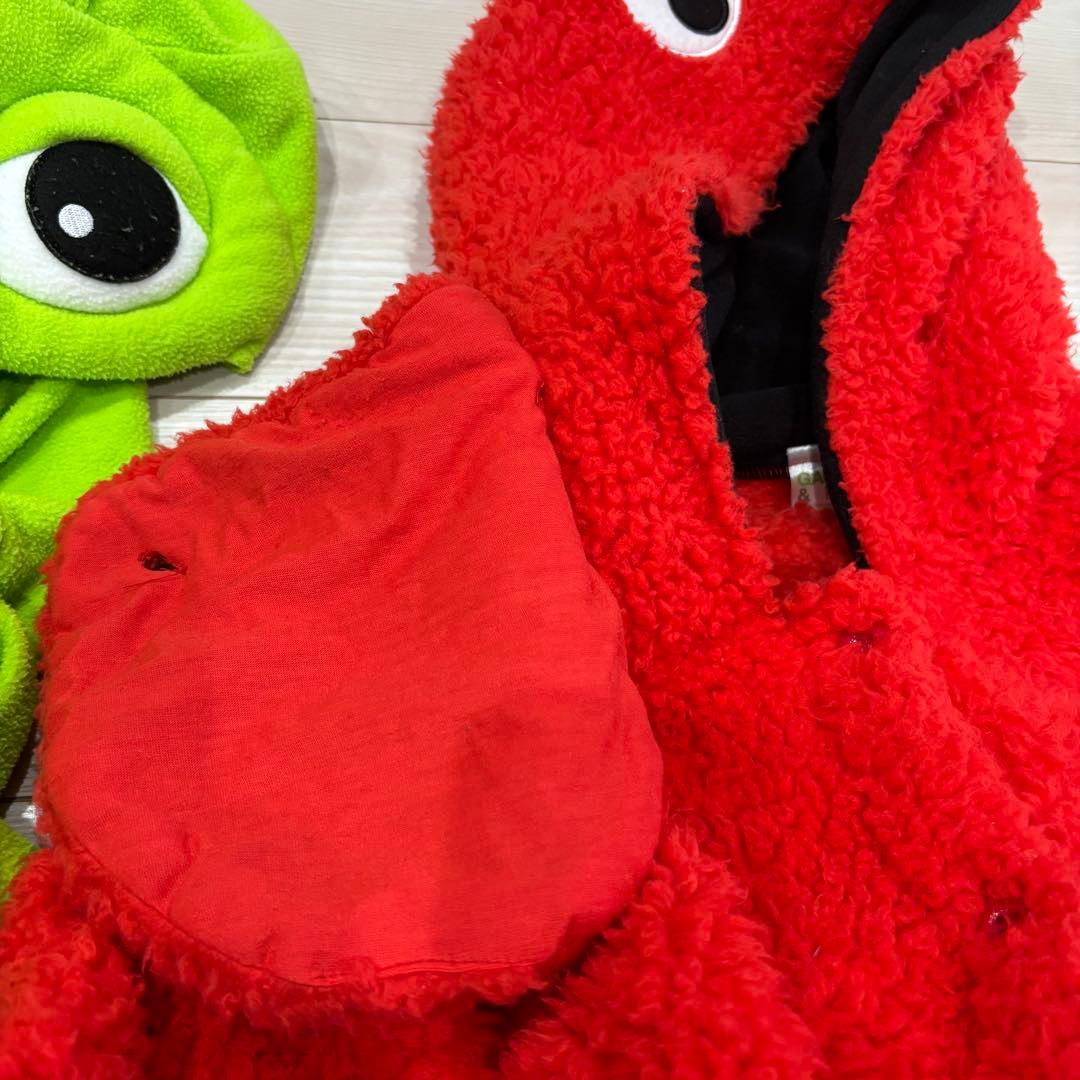 ガチャピン & ムック 公式フリースオールインワン 着ぐるみセット