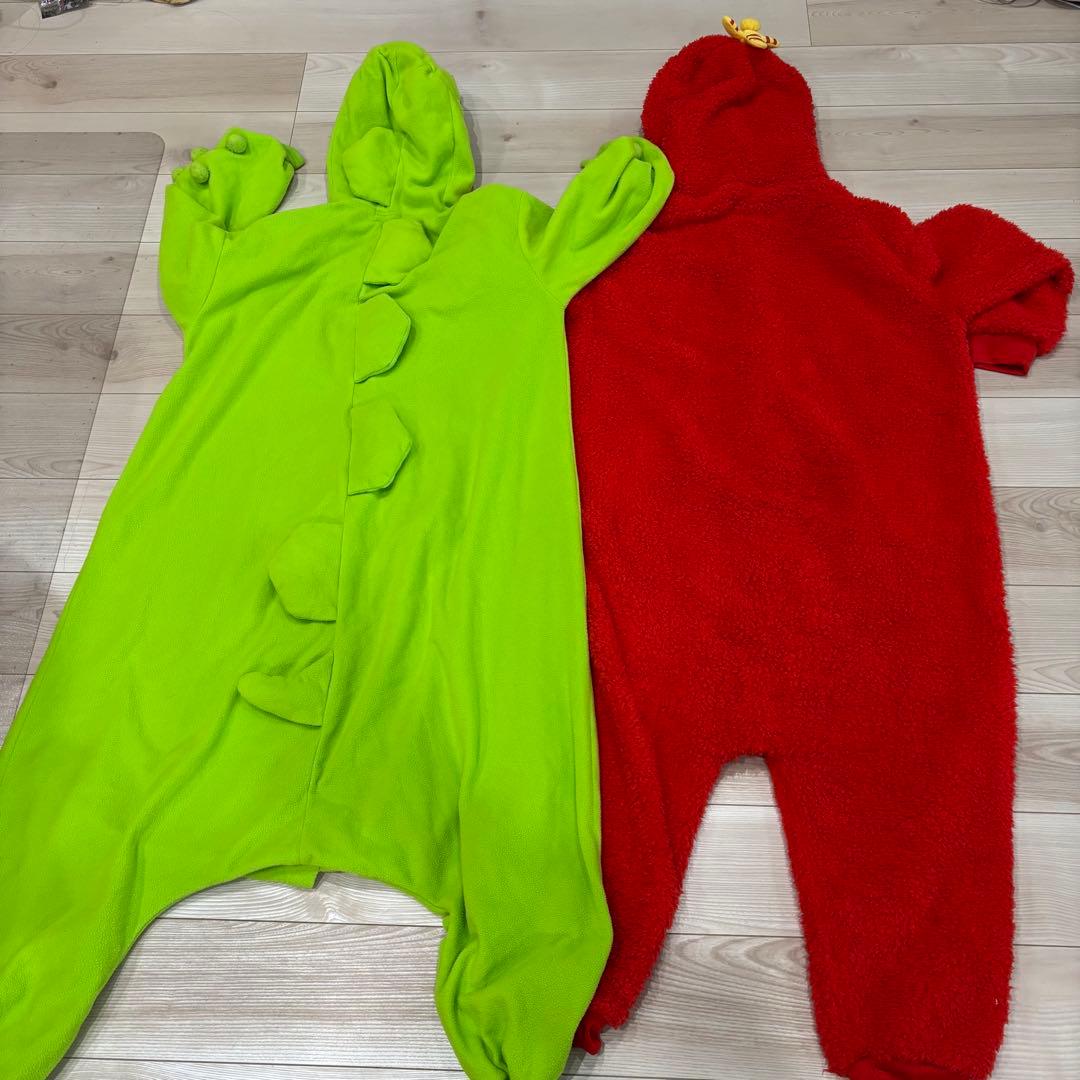 ガチャピン & ムック 公式フリースオールインワン 着ぐるみセット