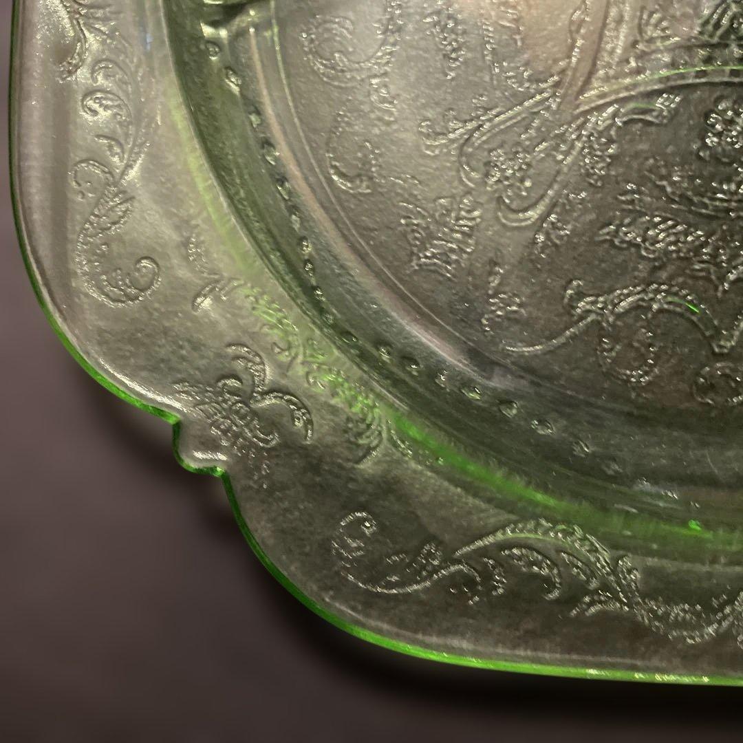 ビンテージ　フェデラル(検)　3コンパートメント　デプレッショングラス 1